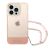 Husa de protectie telefon Guess pentru iPhone 14 Pro, Camera Outline and Logo Script with strap, Plastic, Roz