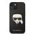 Husa de protectie telefon Karl Lagerfeld pentru iPhone 14 Plus, Karl Head, Piele ecologica, Negru
