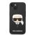 Husa de protectie telefon Karl Lagerfeld pentru iPhone 14 Plus, Karl Head, MagSafe, Silicon lichid, Negru