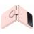 Husa telefon Samsung pentru Samsung Galaxy Z Flip4, Silicone Cover cu inel, Pink