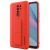 Husa telefon Wozinsky pentru Xiaomi Redmi 9, Cu stand metalic pe spate, Silicon, Rosu