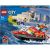LEGO City: Barca de salvare a pompierilor 60373, 144 piese, Multicolor