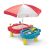 Jucarie Masuta de joaca, Little Tikes, Pentru nisip si apa cu umbrela, Multicolor