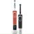 Set 2 periute de dinti electrice, Oral-B Vitality Kids, Negru/Rosu
