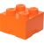 LEGO Cutii depozitare: Cutie depozitare LEGO 2x2, Portocaliu