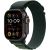 Apple Watch Ultra 2 GPS + Cellular, Carcasa Black Titanium 49mm, Dark Green Alpine Loop - Large