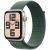 Apple Watch SE (2024), GPS + Cellular, Carcasa Starlight Aluminium 44mm, Lake Green Sport Loop