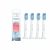 Set 4 buc rezerva periuta de dinti electrica, Philips, HX6054/07, Alb
