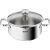 Cratita cu manere rotunde din otel inoxidabil, Tefal DUETTO+ A70542, 20 cm, Argintiu