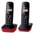 Telefon Fix fara fir Panasonic Wireless KX-TG1612SPR, Duo, Rosu
