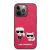 Husa de protectie telefon Karl Lagerfeld pentru iPhone 13 Pro, Karl Lagerfeld and Choupette, KLHCP13LPCUSKCP, Fuchsia