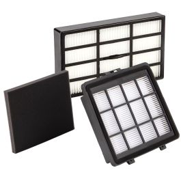 Set filtre aspirator Heinner TYRON_ACC2, compatibil cu modelul HVC-V800PP, 3 buc/set, 1 filtru de admisie, 1 filtru HEPA de admisie, 1 filtru HEPA de evacuare