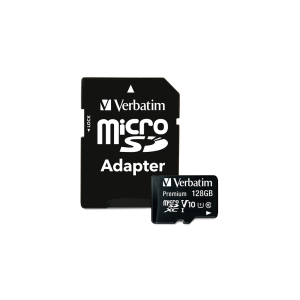 Card de memorie MicroSDXC Verbatim, 128GB Premium, CL 10