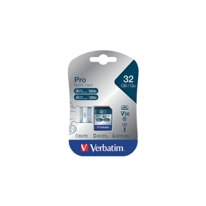 Card de memorie SDHC Pro U3 Verbatim, 32GB CL10 UHS-I