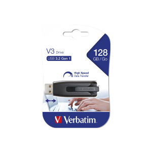 USB Flash Drive Verbatim, SnG, 128GB, 3.2Gen1, Format FAT32, Gri
