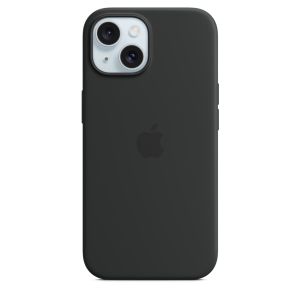 Husa de protectie Apple pentru Apple iPhone 15 din Silicon cu MagSafe, Negru