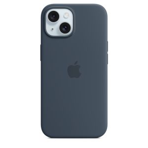 Husa de protectie Apple pentru Apple iPhone 15 din Silicon cu MagSafe, Albastru Storm