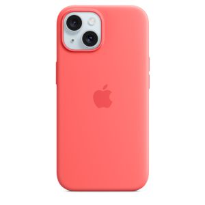 Husa de protectie Apple pentru Apple iPhone 15 din Silicon cu MagSafe, Guava