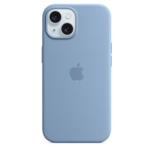 Husa de protectie Apple pentru Apple iPhone 15 din Silicon cu MagSafe, Albastru Winter