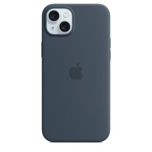Husa de protectie Apple pentru Apple iPhone 15 Plus din Silicon cu MagSafe, Albastru Storm