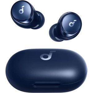 Casti In-Ear Anker SoundCore Space A40, True Wireless, Bluetooth 5.2, AANC, Hi-Res, Incarcare Wireless, Albastru