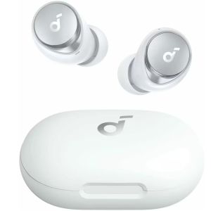 Casti In-Ear Anker SoundCore Space A40, True Wireless, Bluetooth 5.2, AANC, Hi-Res, Incarcare Wireless, Alb