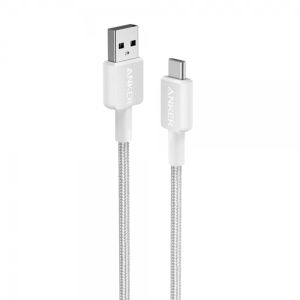 Cablu Anker 322 USB-A USB-C 0.91m, Alb