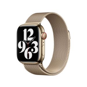 Curea Smartwatch Apple pentru Apple Watch 41mm, Gold Milanese Loop