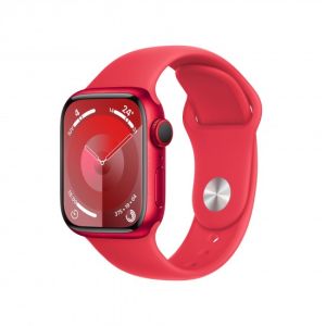 Ceas Smartwatch Apple Watch Series 9 41mm, Red Aluminium Case with Red Sport Band