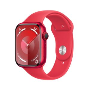 Ceas Smartwatch Apple Watch Series 9 45mm, Red Aluminium Case with Red Sport Band