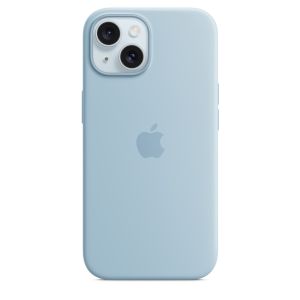 Husa de protectie Apple pentru Apple iPhone 15 din Silicon cu MagSafe, Albastru Light