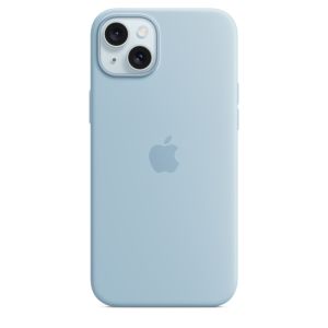 Husa de protectie Apple pentru Apple iPhone 15 Plus din Silicon cu MagSafe, Albastru Light