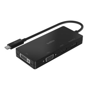 Adaptor Video Belkin USB-C (HDMI, VGA, DVI, DISPLAYPORT), Negru
