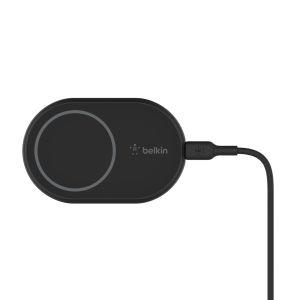 Suport auto Wireless Magnetic si Incarcator Auto Belkin BOOST CHARGE cu cablu de incarcare, fara adaptor bricheta auto, Negru