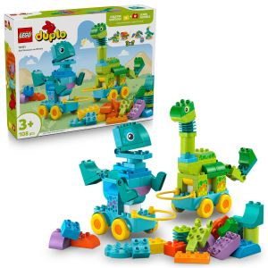 LEGO DUPLO: Dinozauri pe roti 3in1, 10451