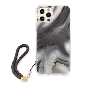  Husa telefon Guess, TPU Marble Case pentru Apple iPhone 12/12 Pro, Gri