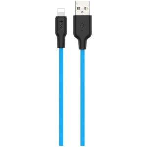 Cablu de date Micro-USB, Hoco, X21, Lungime cablu de 1m, Albastru