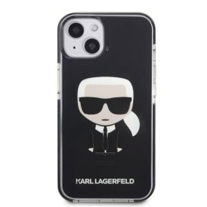 Husa de protectie telefon Karl Lagerfeld, Full Body Ikonik Case pentru Apple iPhone 13 mini, Negru