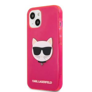 Husa telefon Karl Lagerfeld, Choupette Head Case pentru Apple iPhone 13 mini, Roz
