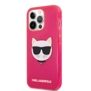 Husa telefon Karl Lagerfeld, Choupette Head Case pentru Apple iPhone 13 Pro, Roz