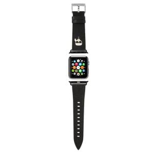 Curea smartwatch Karl Lagerfeld, Karl Head PU Watch Strap pentru Apple Watch 42/44 mm, Negru