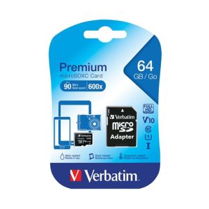 Card de memorie MicroSDXC Verbatim, 64GB