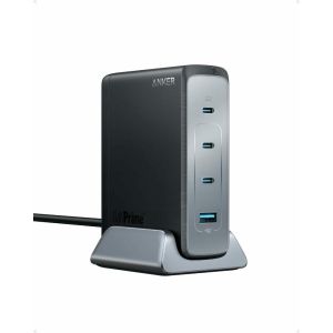 Incarcator retea Anker 737 GaNPrime 240W, 3x USB-C, 1x USB-A, PowerIQ 4.0, Negru