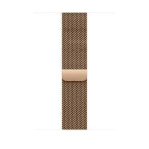 Curea Apple pentru Apple Watch, 2024, 46mm, Gold Milanese - S/M