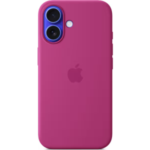 Husa de protectie Apple pentru iPhone 16 din Silicon cu MagSafe - Fuchsia