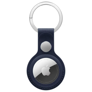 Breloc Apple pentru Apple AirTag, FineWoven Key Ring - Deep Blue