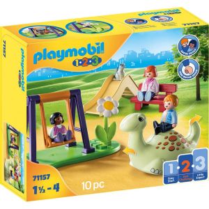 Jucarie Playmobil 1.2.3 Loc de joaca pentru copii 71157, Multicolor