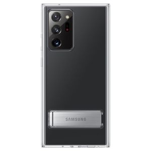 Husa de protectie telefon Samsung Clear Standing Cover pentru Galaxy Note20 Utra, EF-JN985CTEGEU, Transparent