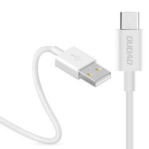 Cablu de date Dudao L1T, USB - Type-C, 1m, 3A, Alb