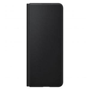 Husa telefon Flip Cover Samsung pentru Samsung Galaxy Z Fold 3, Piele, Black
